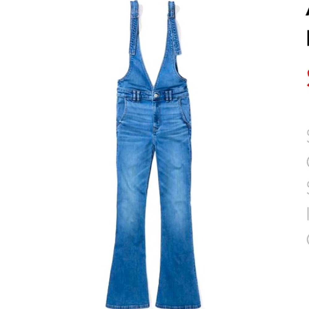 American Eagle Outfitters Denim Flare Overall